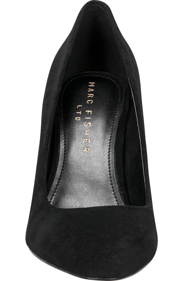 Marc Fisher LTD Yalina Pointed Toe Block Heel Pump, Alternate, color, Black 003