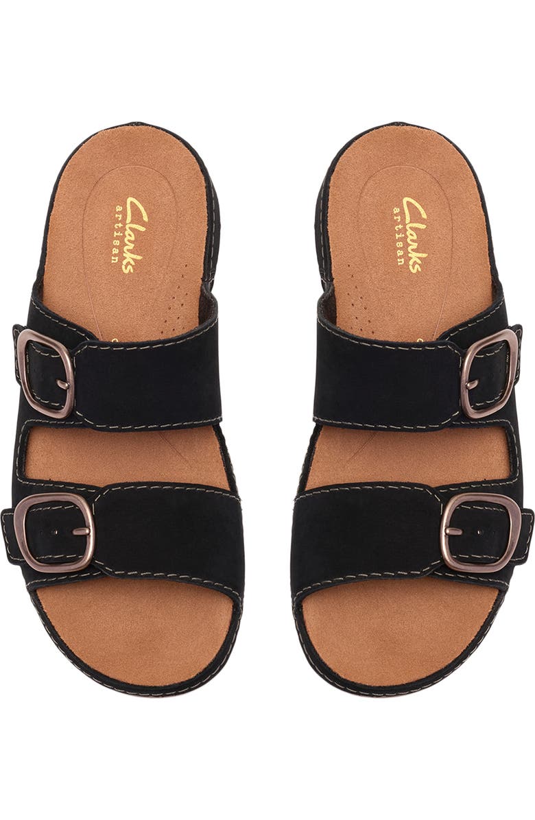Clarks<sup>®</sup> Cecily Step Sandal, Alternate, color, Black Nubuck