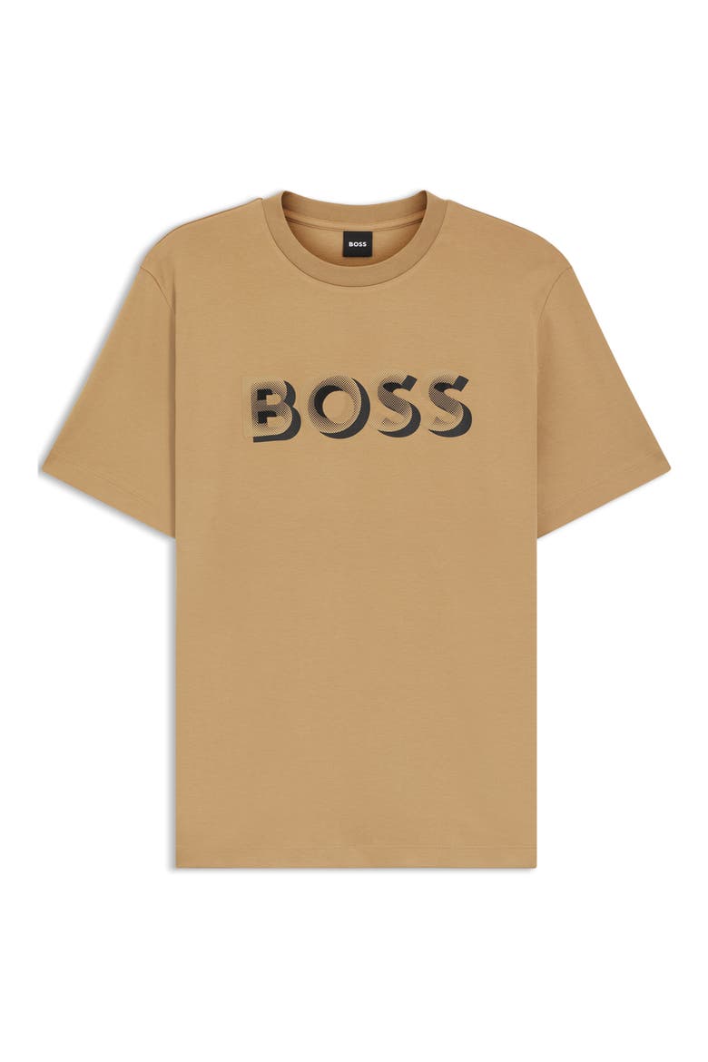 Thompson Cotton Logo Graphic T-Shirt, Alternate, color, MEDIUM BEIGE