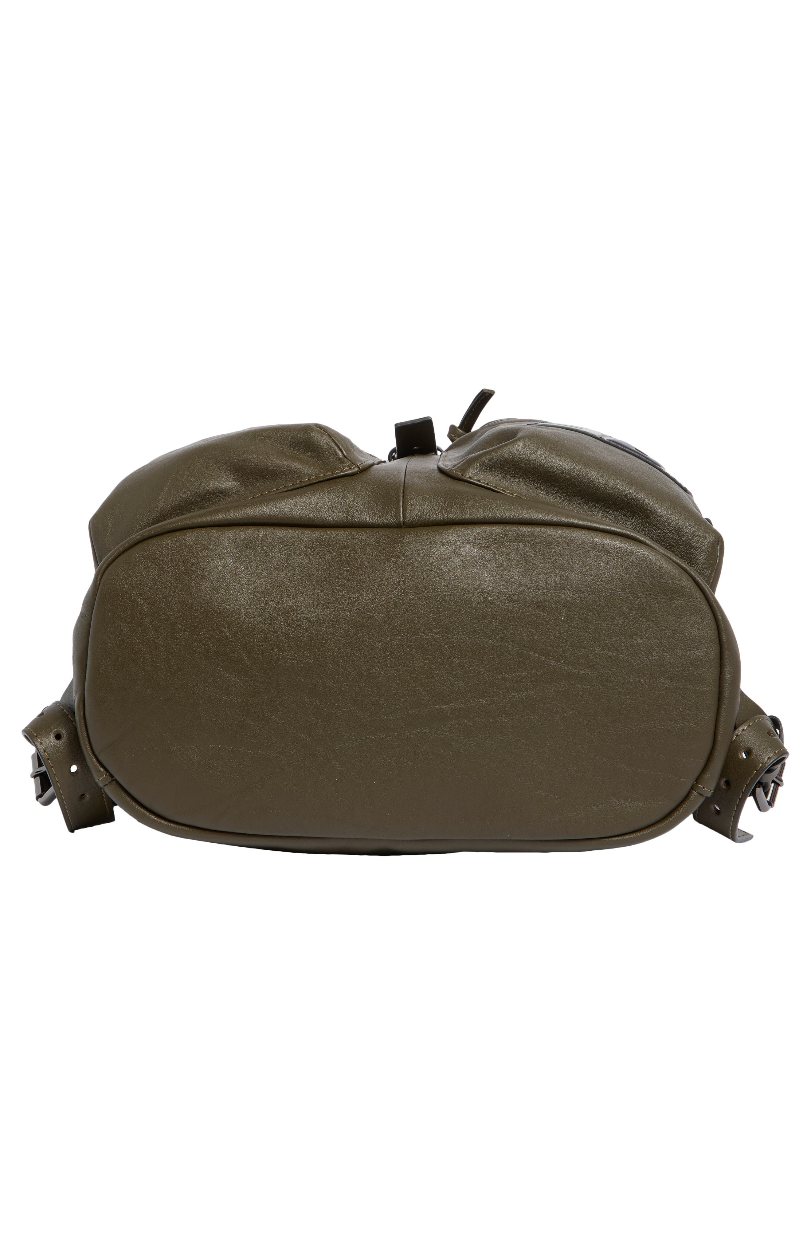 Longchamp Signature 3D Leather Backpack, Alternate, color, Terra