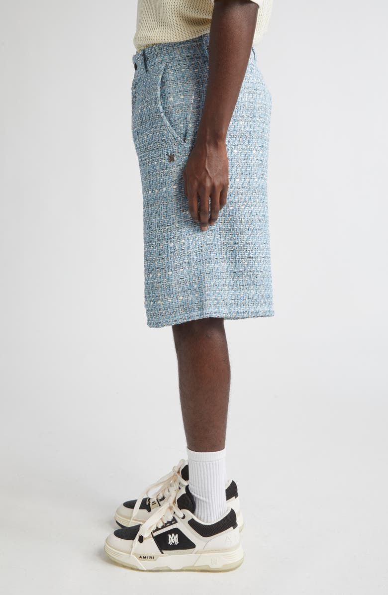 AMIRI Bouclé Bermuda Shorts, Alternate, color, Ashley Blue