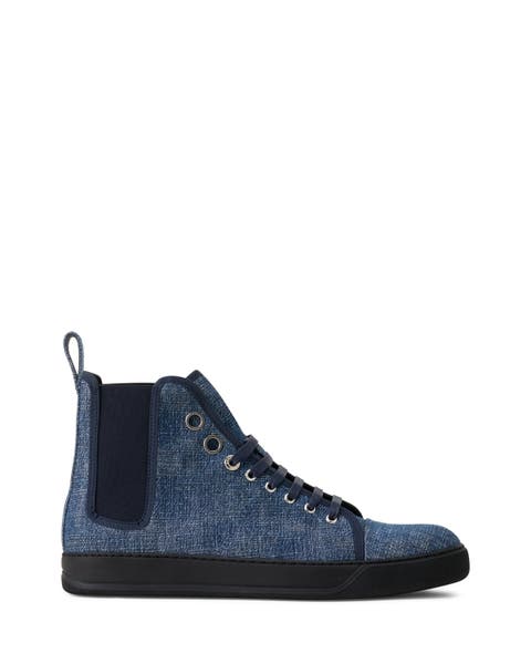 Dbb1 High Top Denim Sneakers