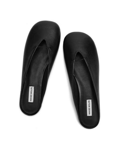 Naked Wolfe Pippa Flats, Alternate, color, Black