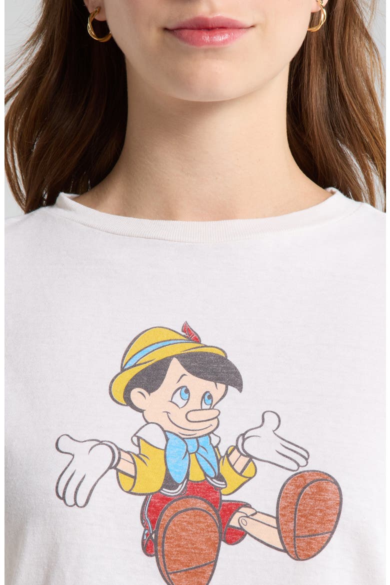 x Disney Classic 'Pinocchio' Graphic T-Shirt, Alternate, color, VINTAGE WHITE