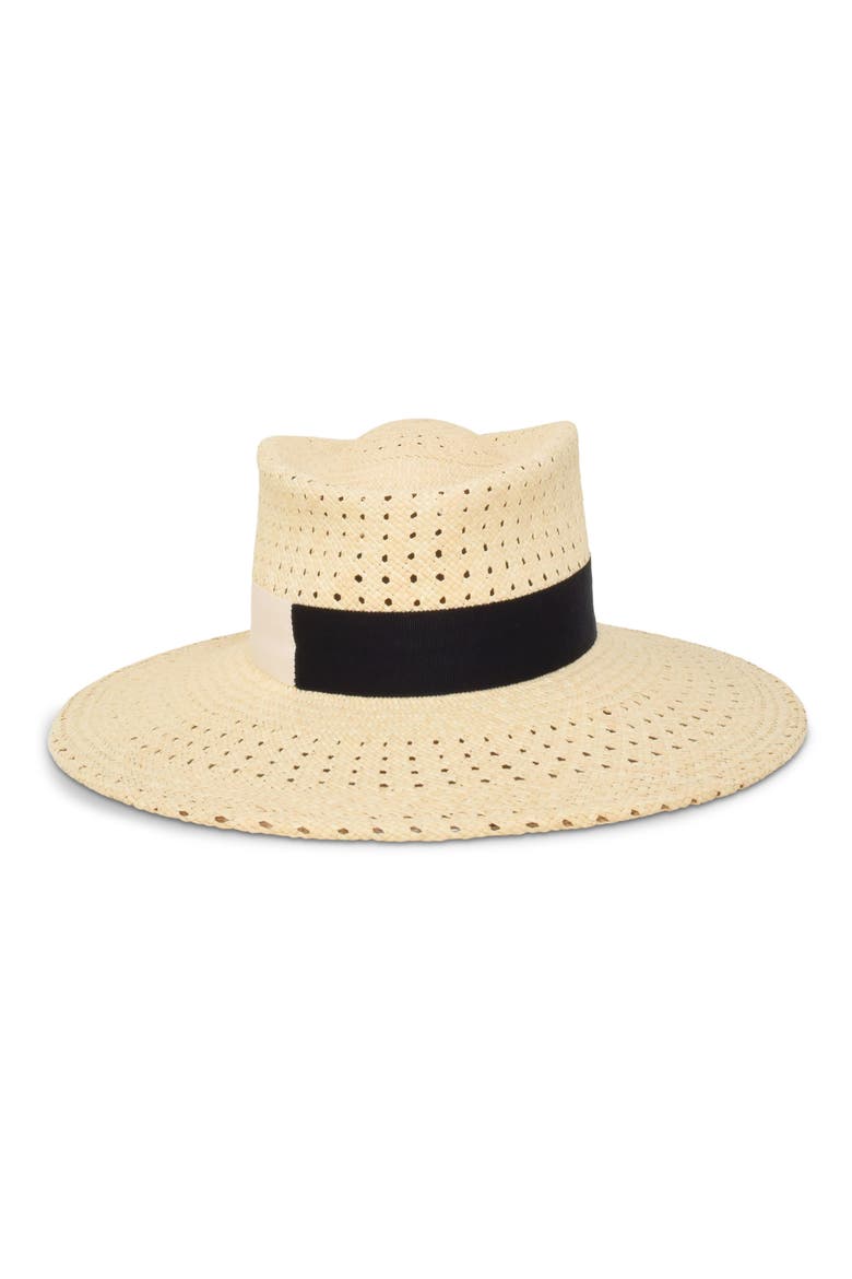 Merle Open Weave Straw Sun Hat, Main, color, NATURAL