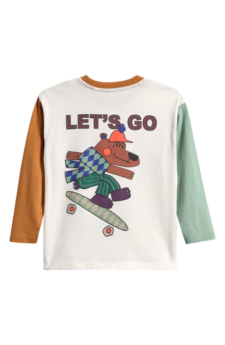 NEXT Kids' Colorblock Graphic T-Shirt, Alternate, color, White