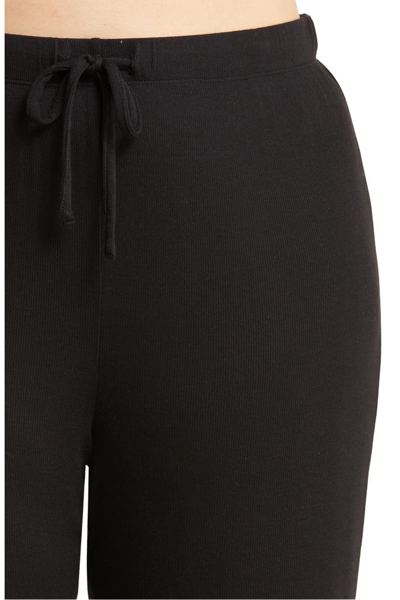Moonlight Eco Easy Rib Pajamas, Alternate, color, BLACK