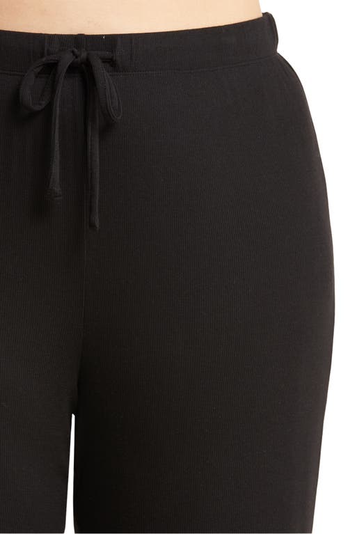 Nordstrom Moonlight Eco Easy Rib Pajamas In Black