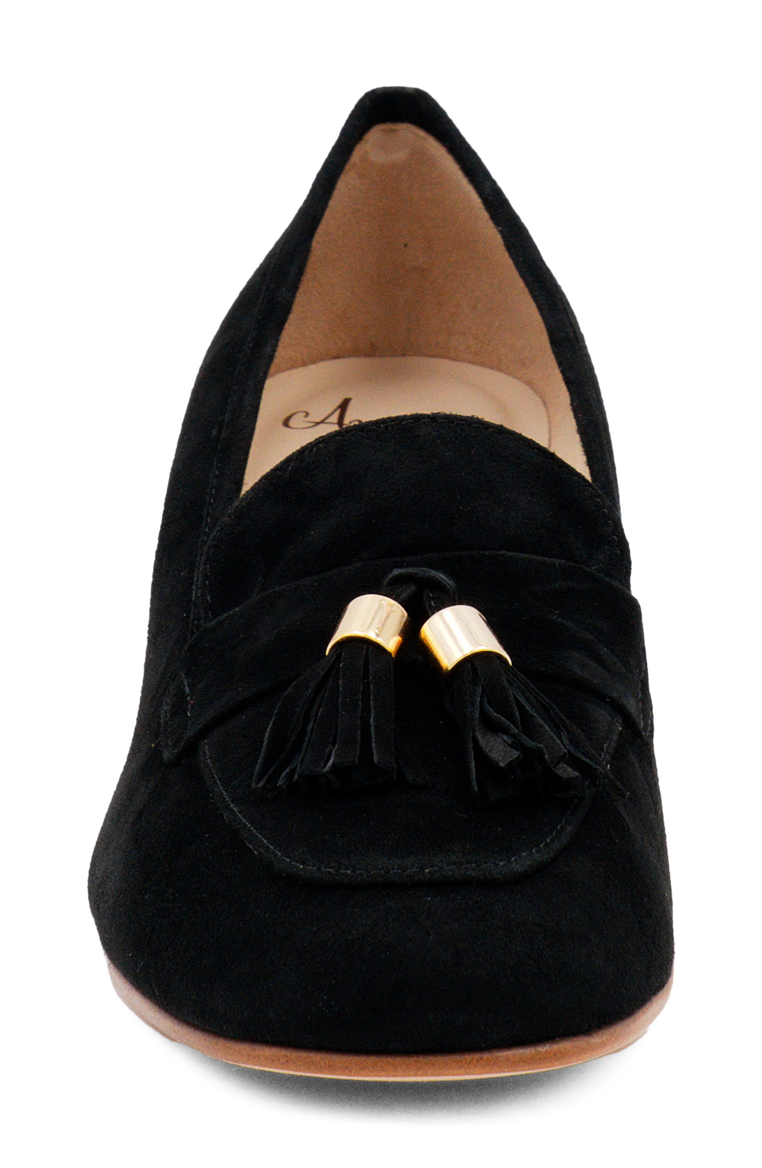 Amalfi by Rangoni Balcanico Tassel Pump, Alternate, color, Black Cashmere