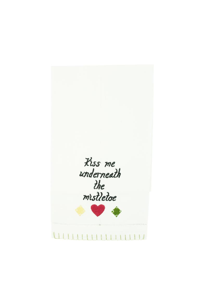 Presents Dishtowel, Alternate, color, red