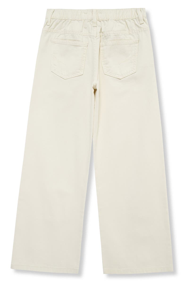 Habitual Kids Kids' Distressed Wide Leg Jeans, Alternate, color, Off-White