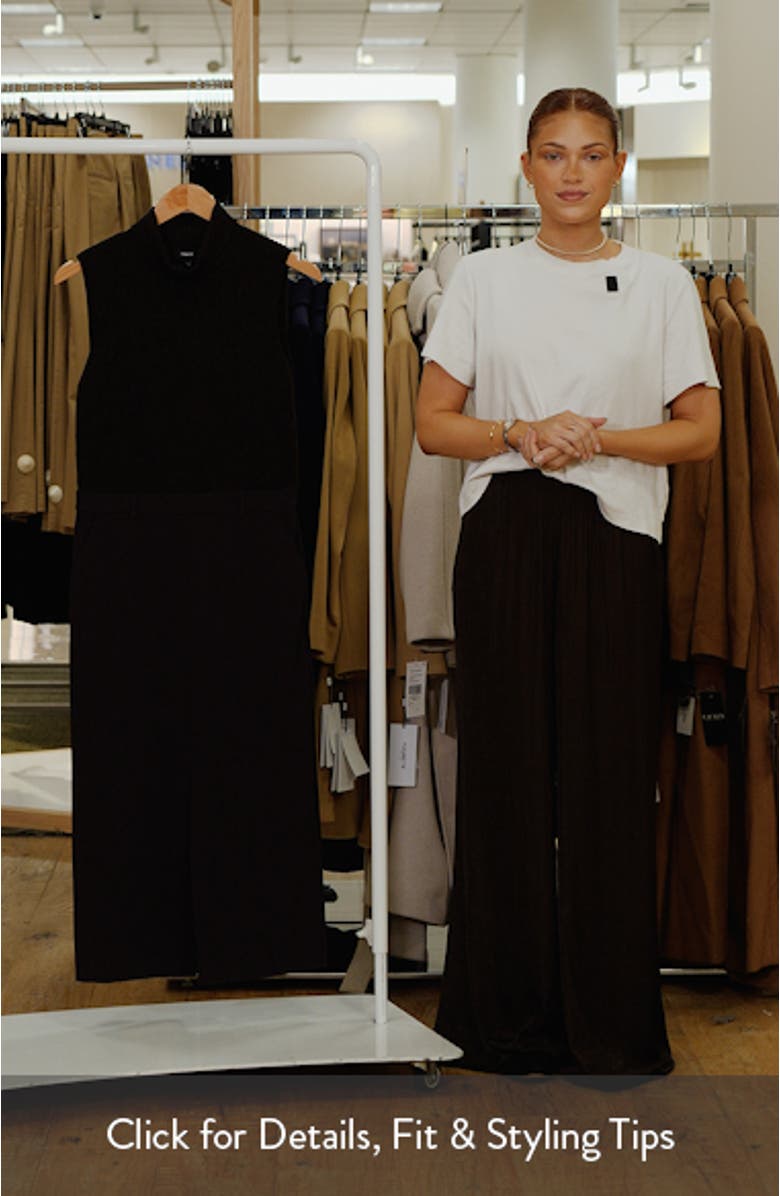 Sleeveless Turtleneck Midi Dress, sales video thumbnail