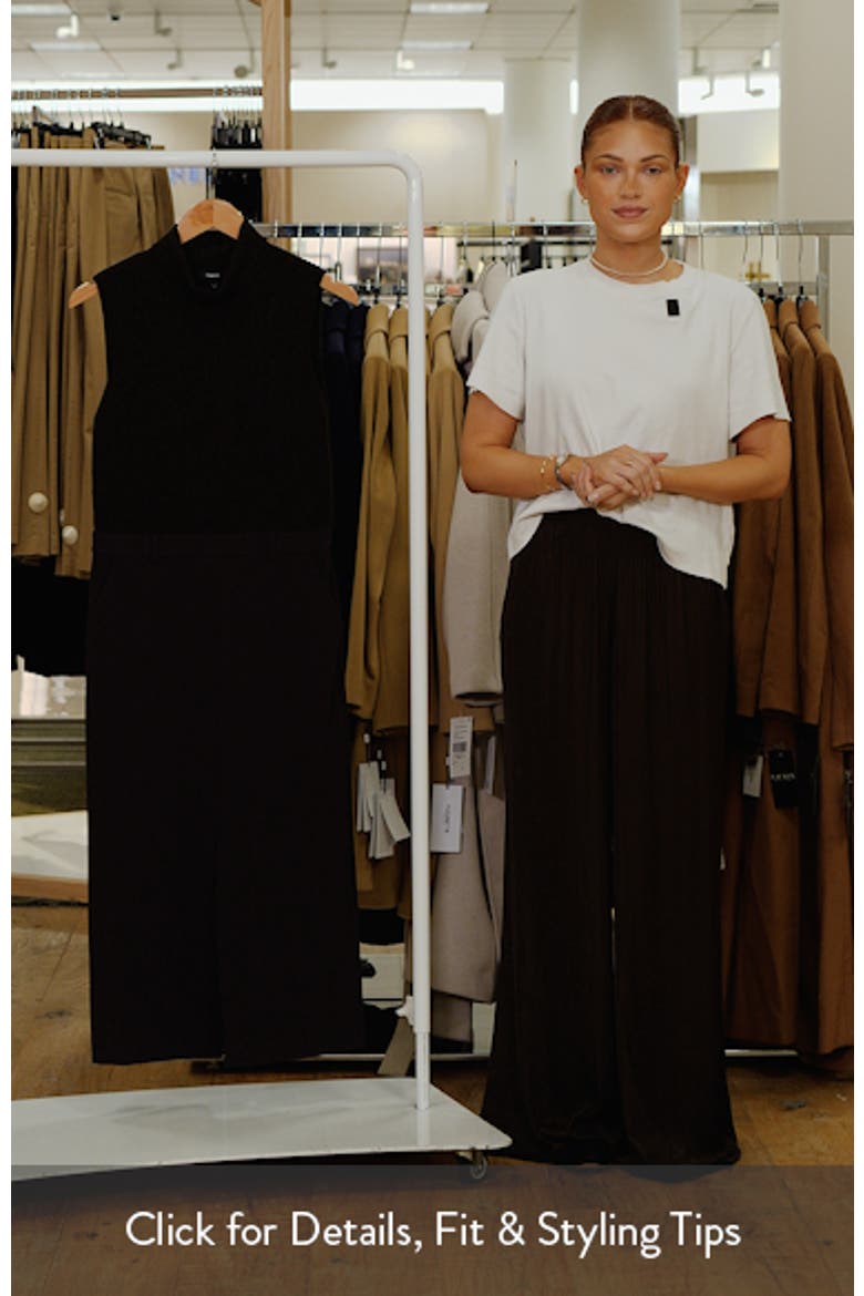Sleeveless Turtleneck Midi Dress video