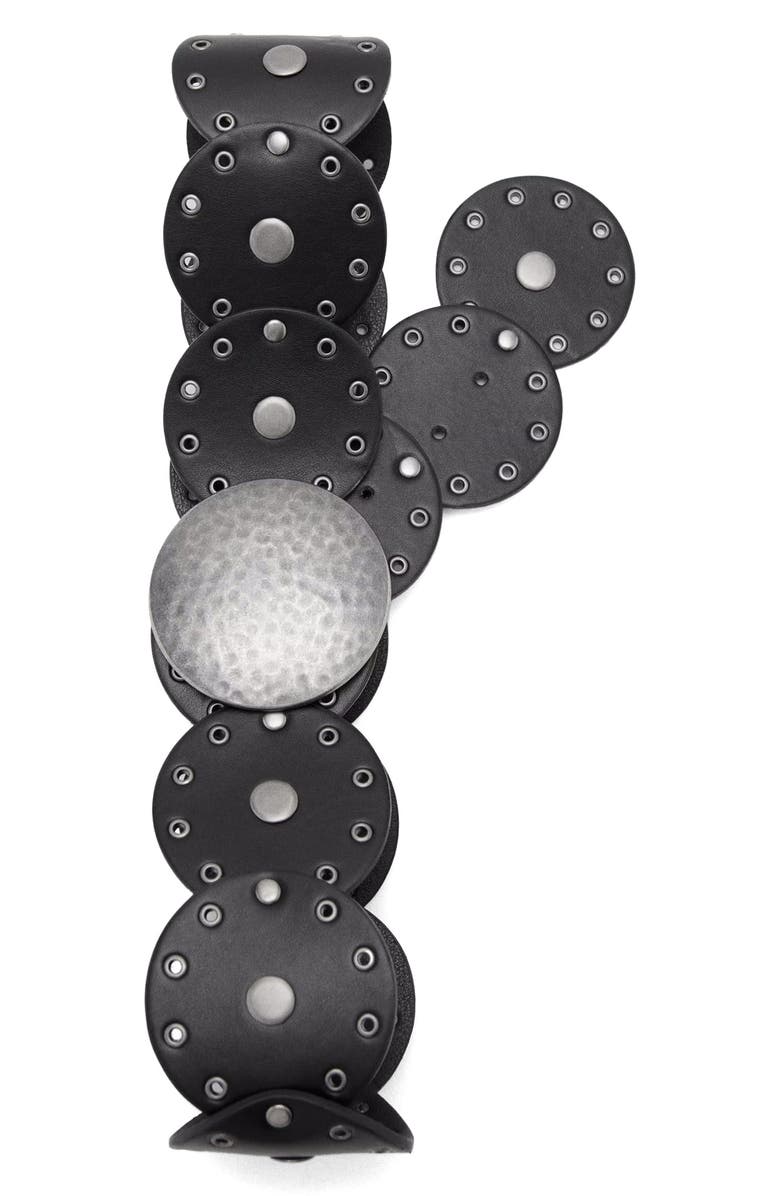 MANGO TEEN Wide Studded Belt, Alternate, color, 