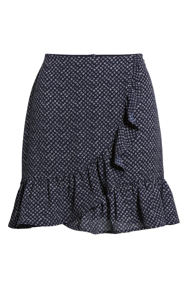 4SI3NNA Ruffle Miniskirt, Alternate, color, 