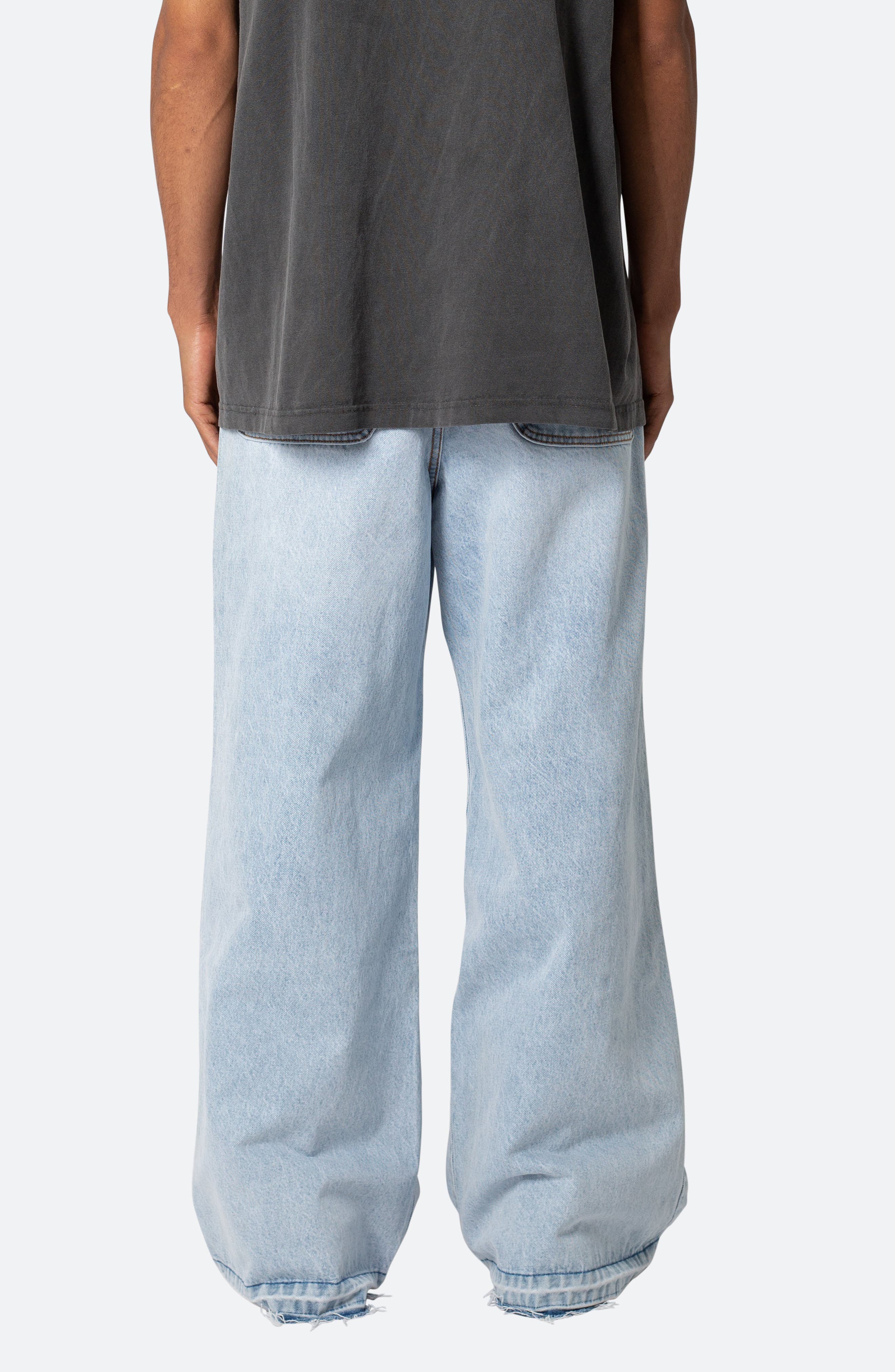 mnml Baggy Rave Ripped Wide Leg Jeans (Men) | Nordstrom