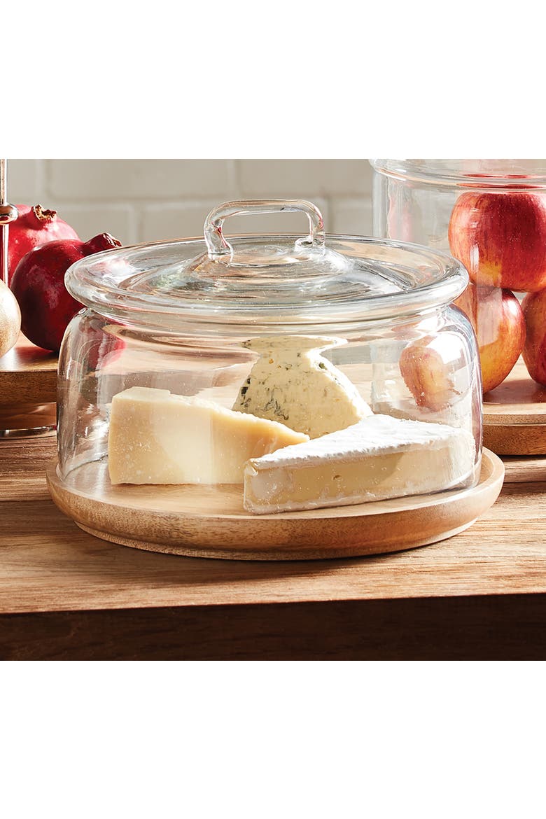 Adrien Tray With Cloche, Alternate, color, Beige