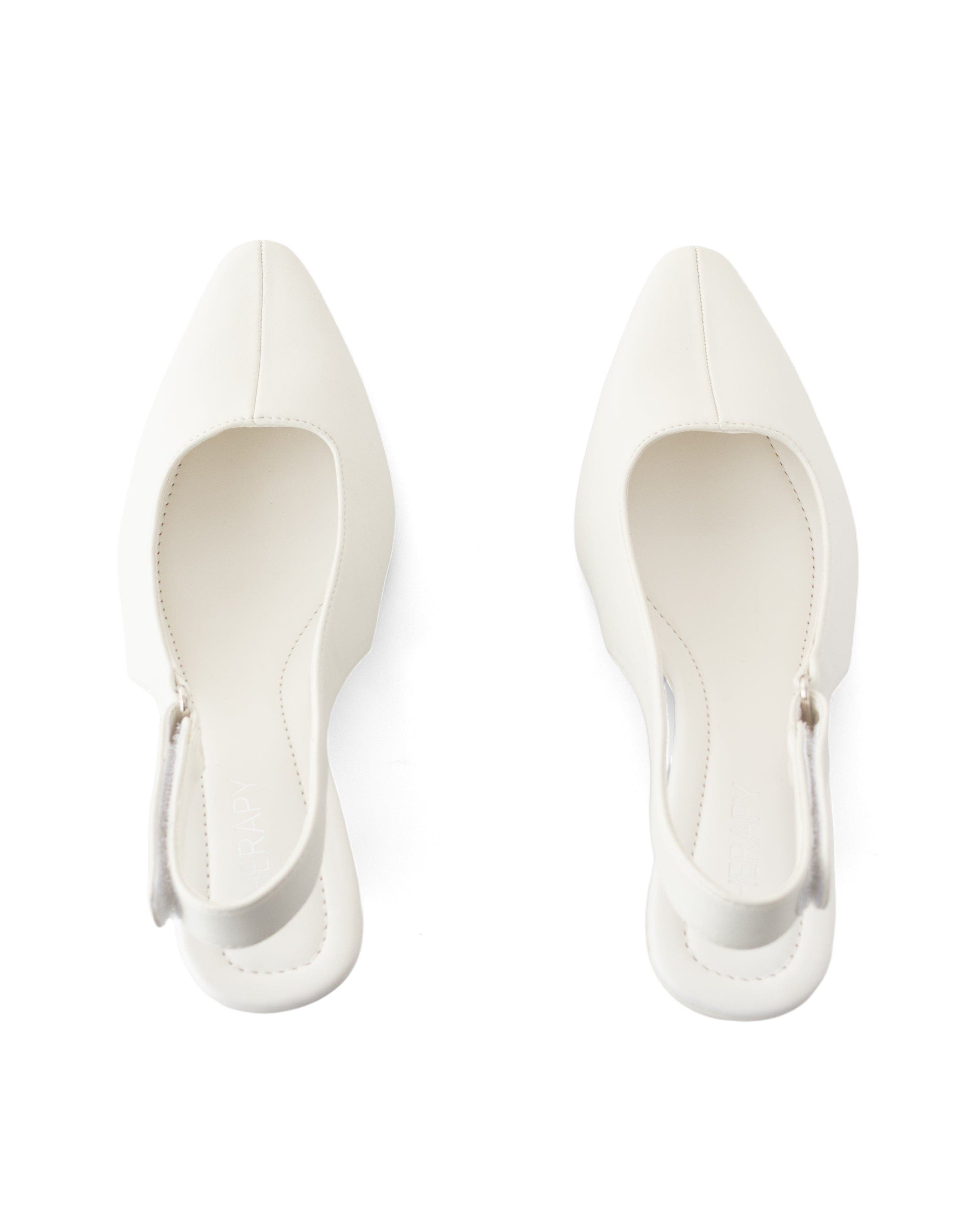 Newark Pointed-Toe Slingback Heel, Alternate, color, WHITE PU
