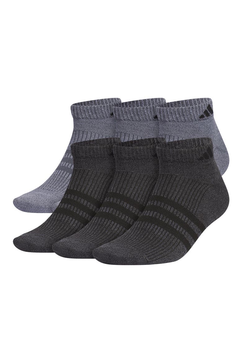 Superlite 3.0 6-Pack Ankle Socks, Main, color, GREY / BLACK
