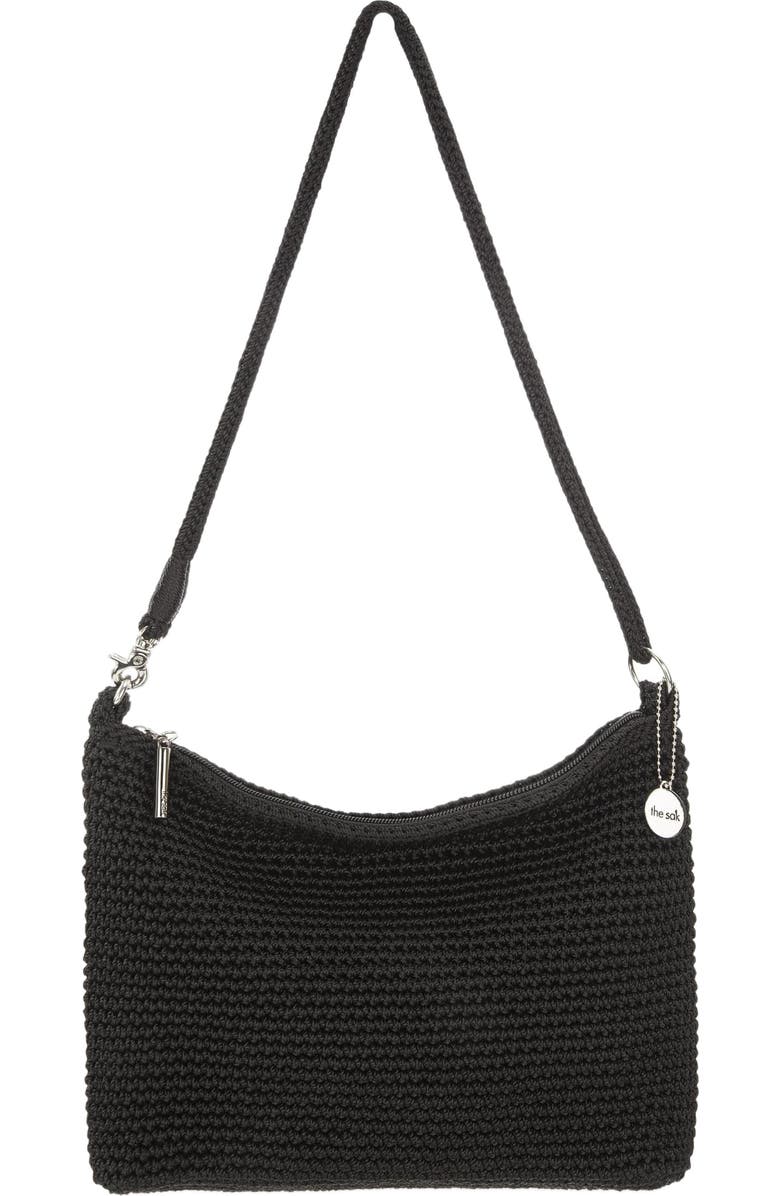 The Sak Lumi Covertible Crossbody Hand Crochet Bag, Main, color, Black