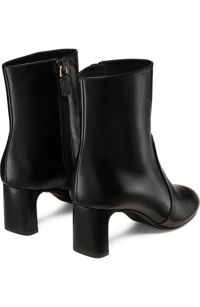 Stuart Weitzman Babette 60 Leather Bootie, Alternate, color, Black Smooth Calf