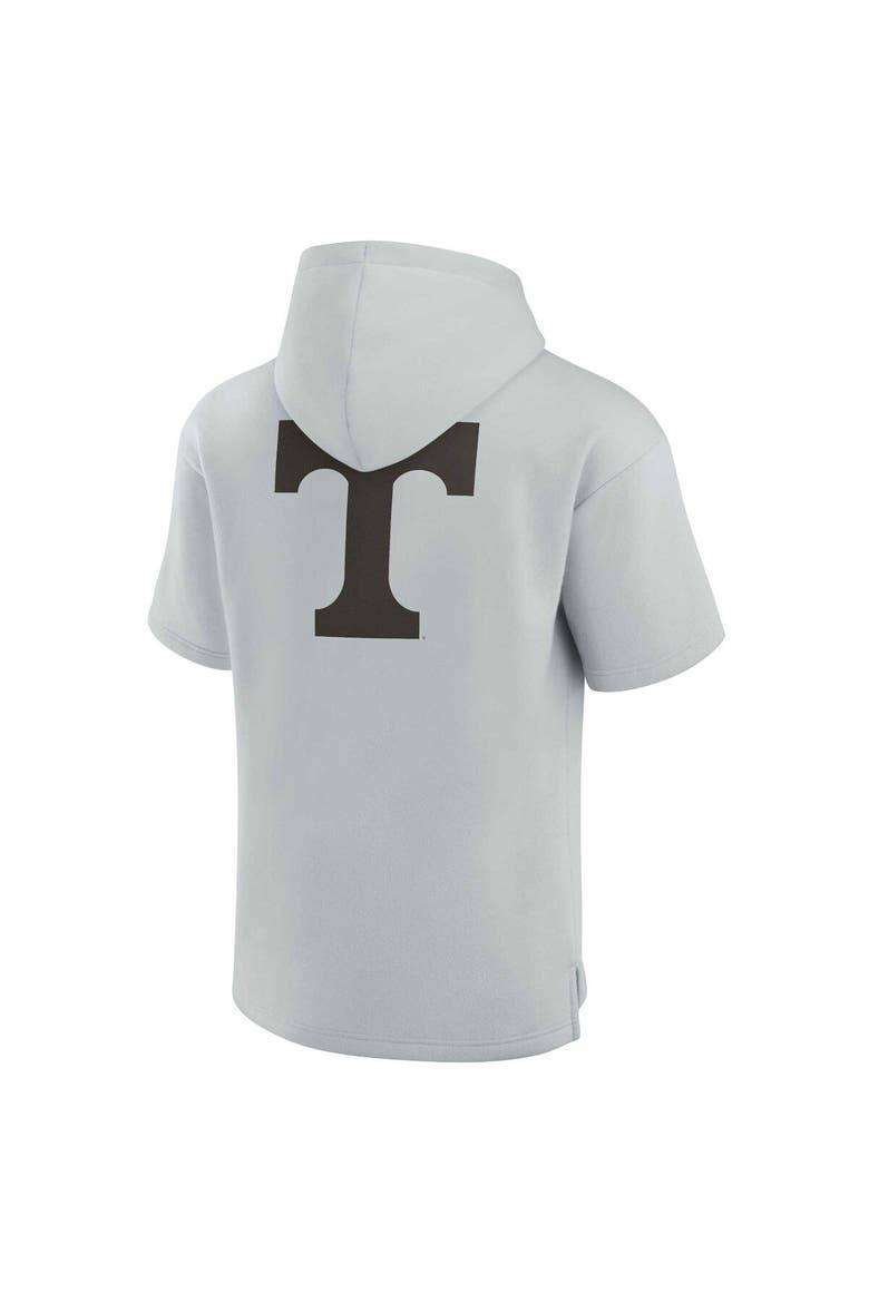 Unisex Fanatics Gray Tennessee Volunteers Elements Super Soft Fleece Short Sleeve Pullover Hoodie, Alternate, color, Gray