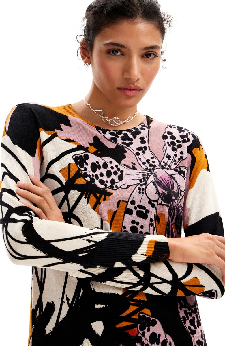 Desigual M. Christian Lacroix Orchid Pullover, Alternate, color, 