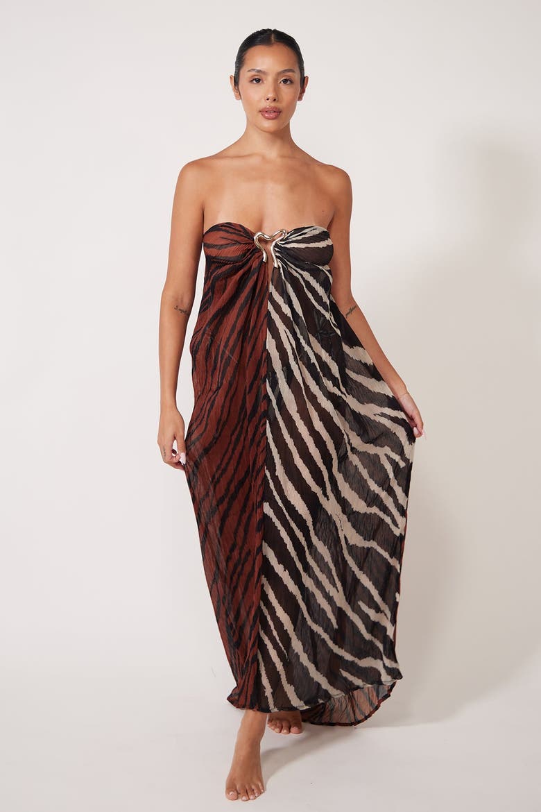 Gaia Dress Cover-up Dress, Main, color, Okapi