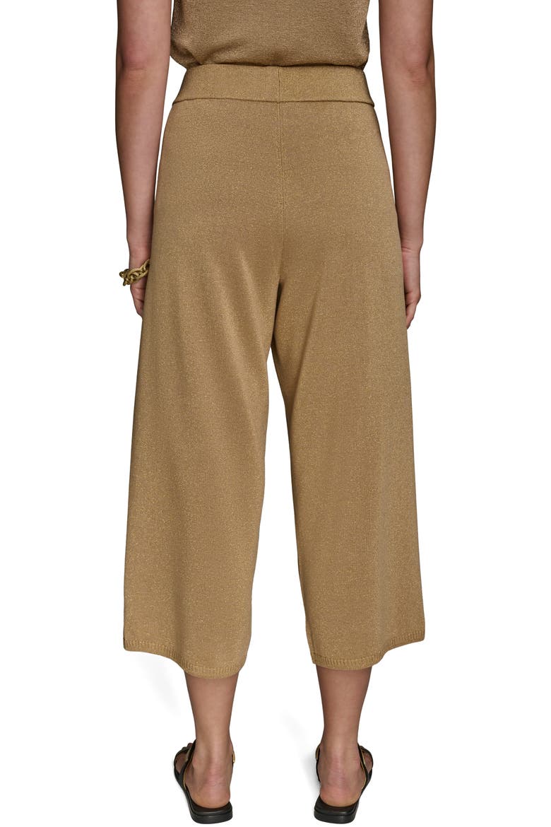 Metallic Crop Sweater Pants, Alternate, color, FAWN COMBO
