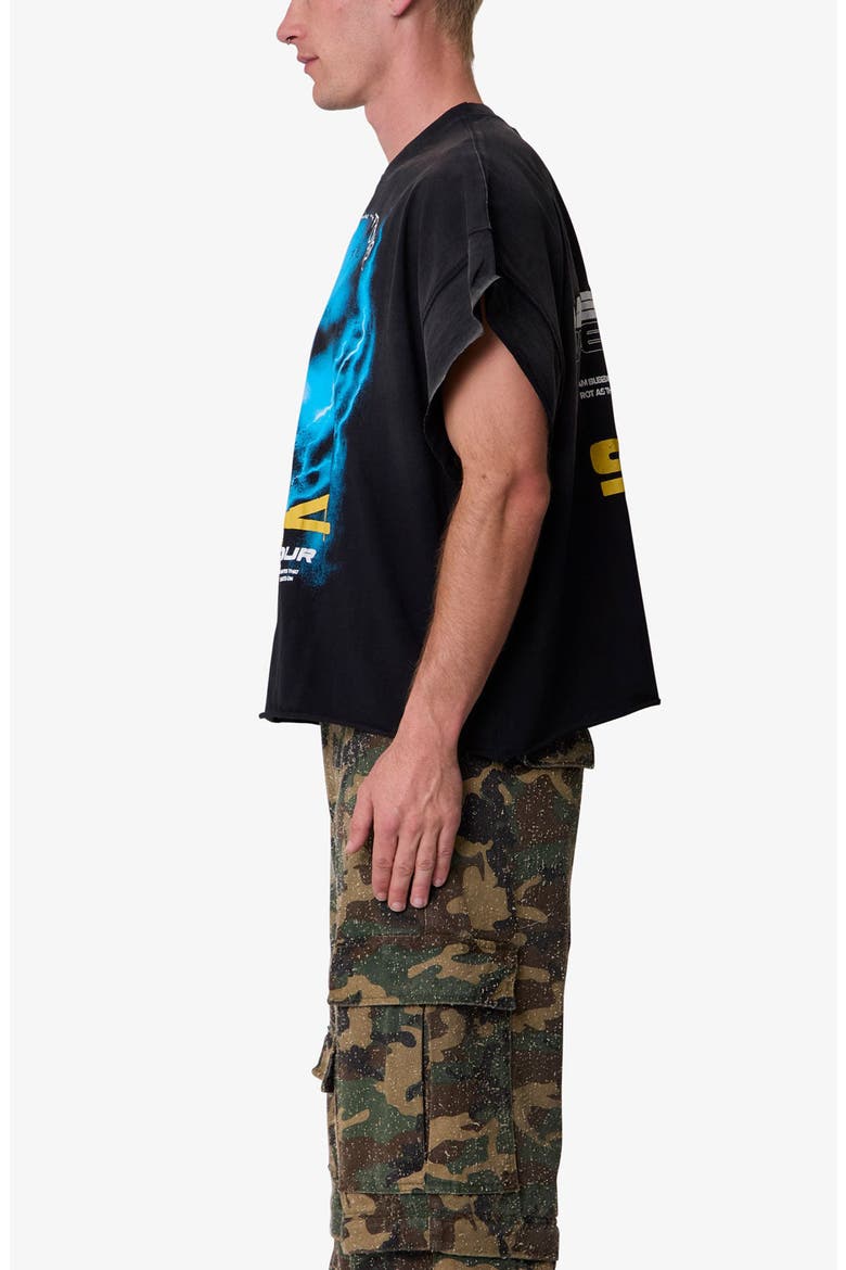 994 Phantom Distressed Graphic Cutoff T-Shirt, Alternate, color, WASHED BLACK