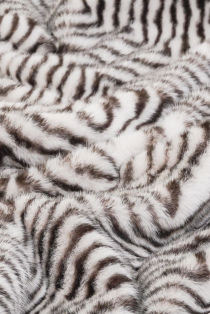 Sea To Me Blankets Luxury Travel Trio  Blanket, Tote, and Eye Mask, Alternate, color, Zebra Brown/White