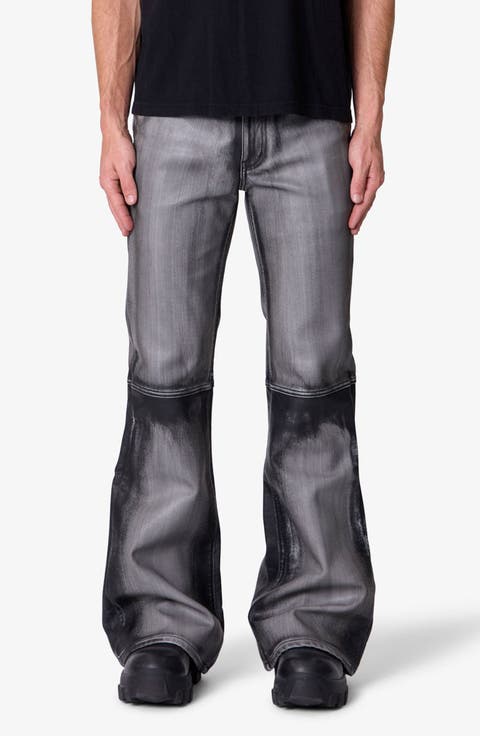 Baggy Washed Faux Leather Pants