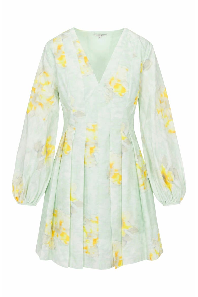 Yara Poplin Dress, Alternate, color, SAGE COMBO