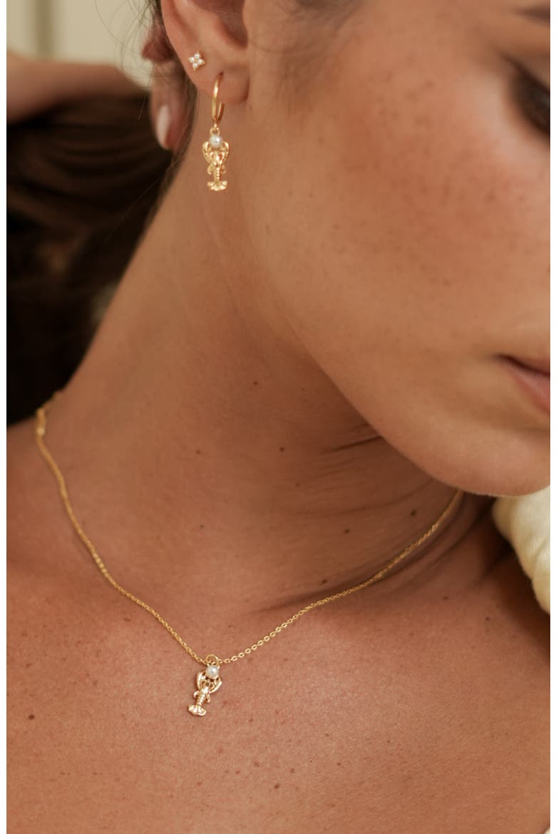 Lobster Pendant Necklace, Alternate, color, GOLD