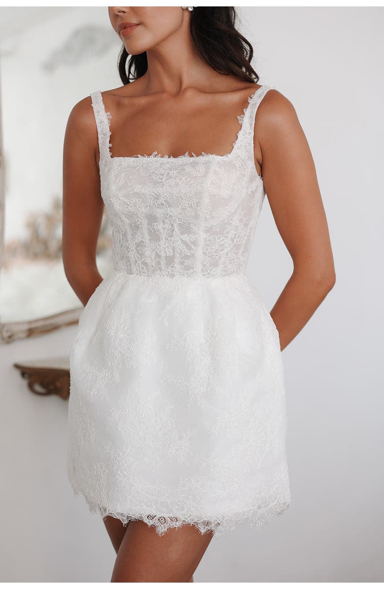 Untamed Petals Camille Mini Dress, Alternate, color, Ivory