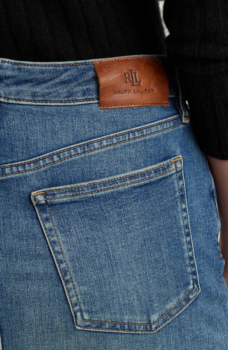 Lauren Ralph Lauren Denim Skirt, Alternate, color,