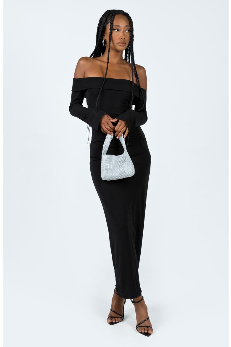 maida maxi dress Maida Off the Shoulder Long Sleeve Maxi Dress (Women)