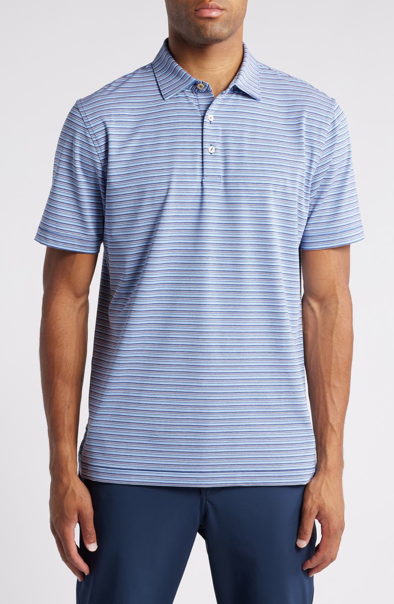 Peter Millar Fairmont Stripe Performance Golf Polo, Main, color,