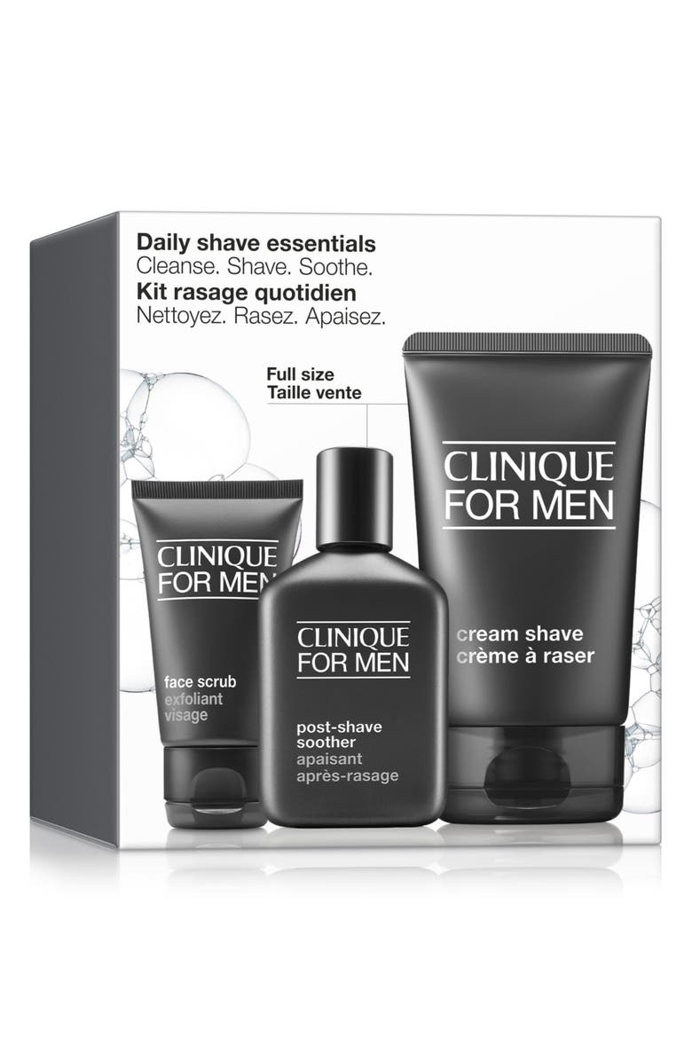 Clinique Daily Shave Essentials Men's Skincare Set $67 Value, Alternate, color, 