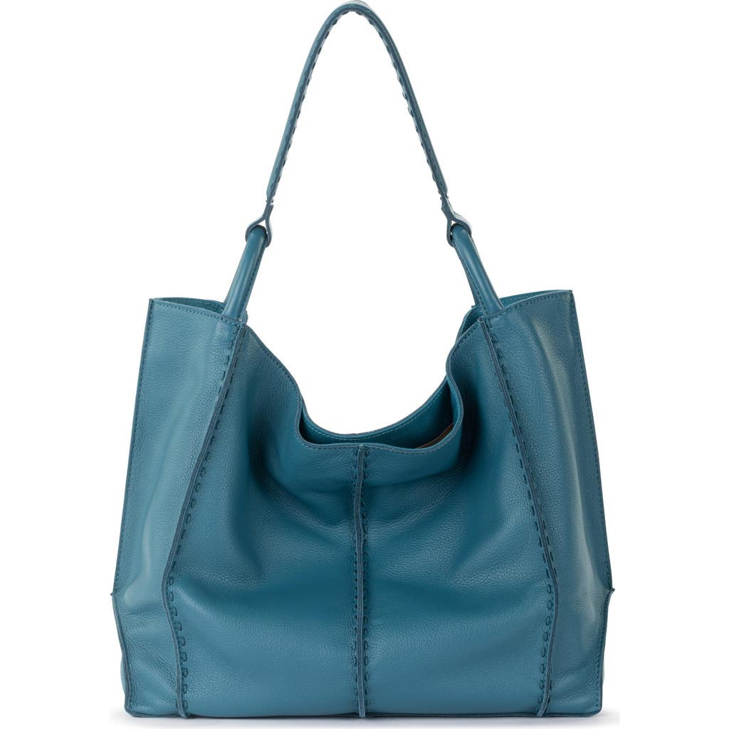 The Sak Los Feliz Large Tote Leather Bag In Blue