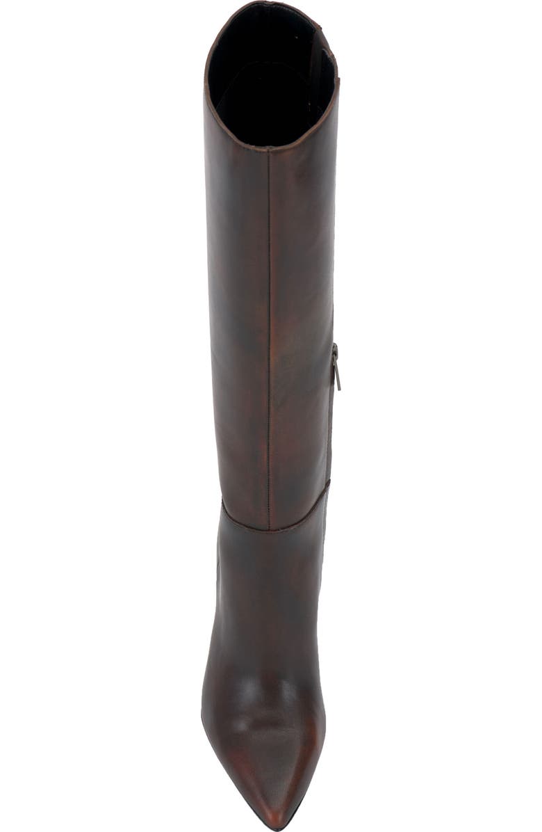 Vince Camuto Brigitte Pointed Toe Knee High Boot, Alternate, color, Dark Caramel