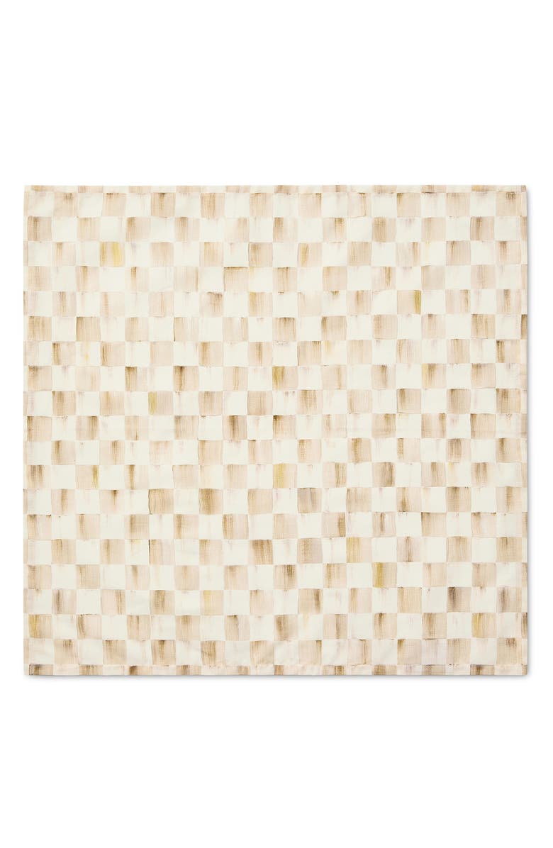 MACKENZIE CHILDS Mocha Check Napkin, Alternate, color, Mocha