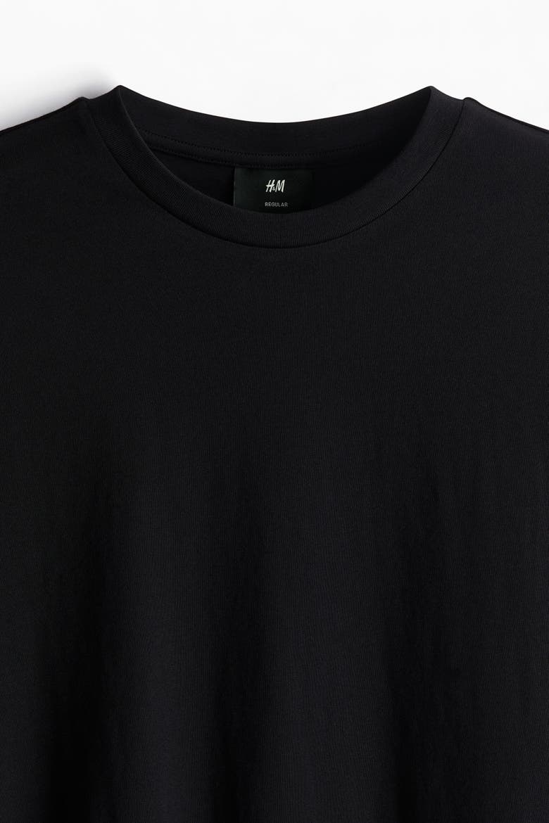 3-Pack Regular Fit T-Shirts, Alternate, color, Black