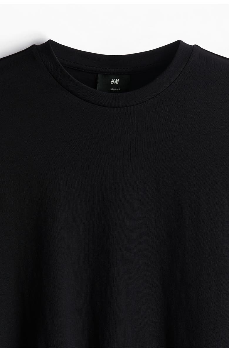 H&M 3-pack Regular Fit T-shirts, Alternate, color, Black