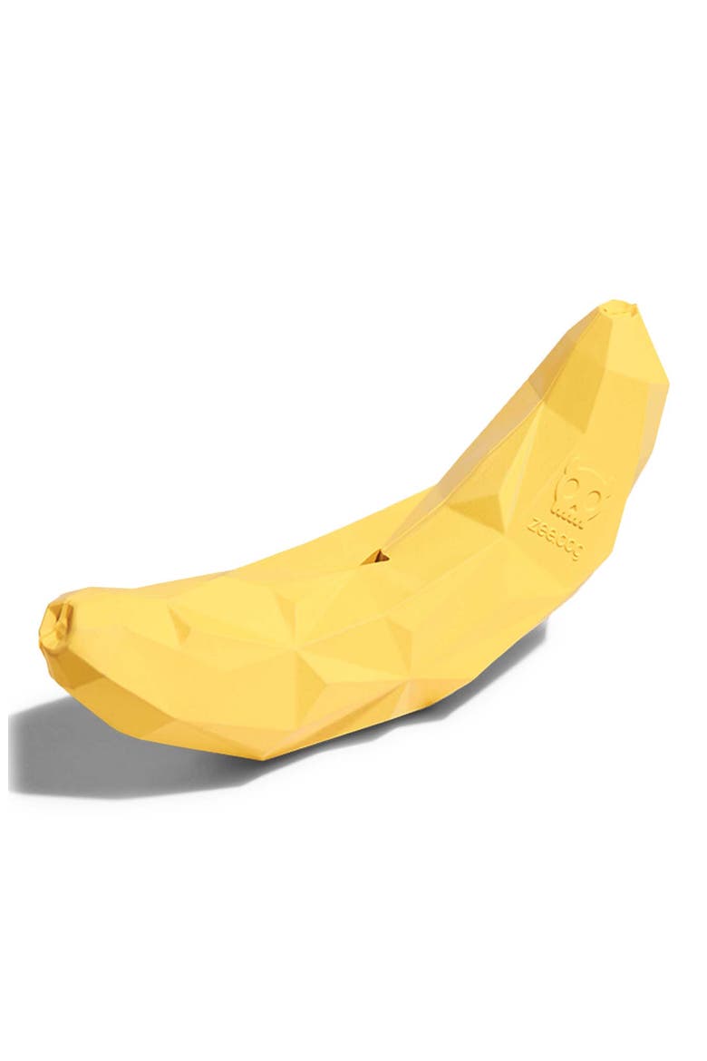 Super Banana Dispensing Dog Toy, Alternate, color, YELLOW