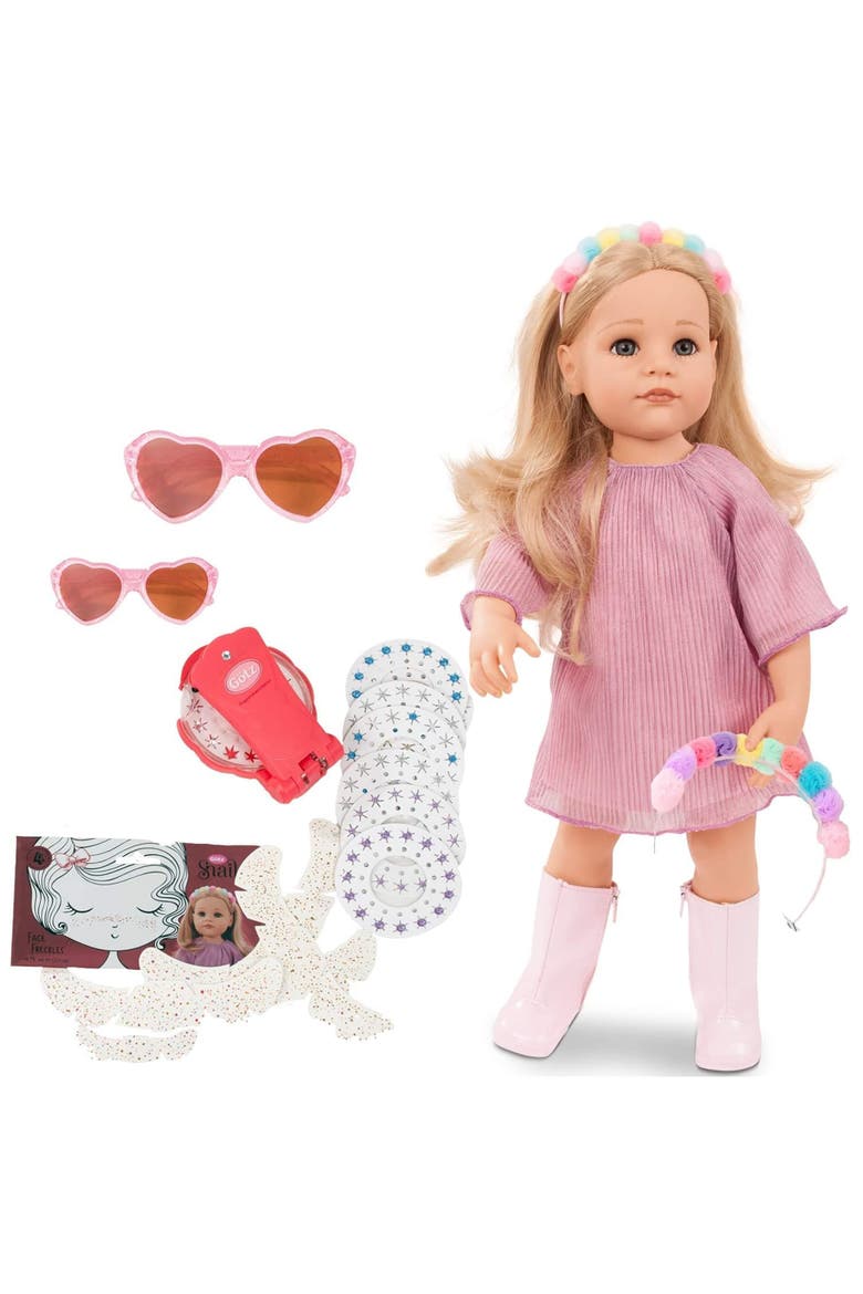 Hannah be My Mini Me 19.5" All Vinyl Doll, Main, color, Multicolored