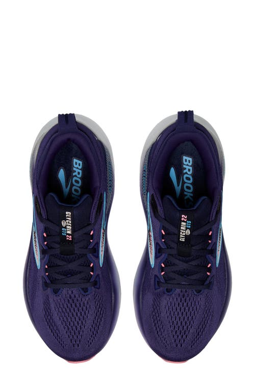 Brooks Glycerin Gts 22 Running Shoe In Blue