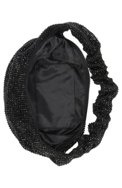 Jessica Mcclintock Devora Rhinestone Bag In Black