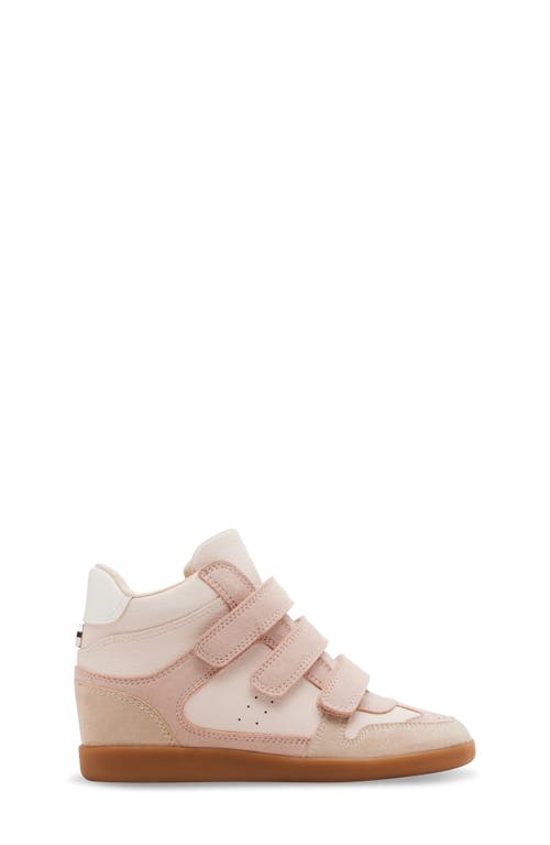 Steve Madden Kids' Jbobbi High Top Wedge Sneaker In Blush Multi