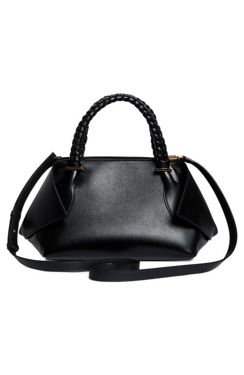 Ferragamo The Scarf Leather Top Handle Bag In Nero